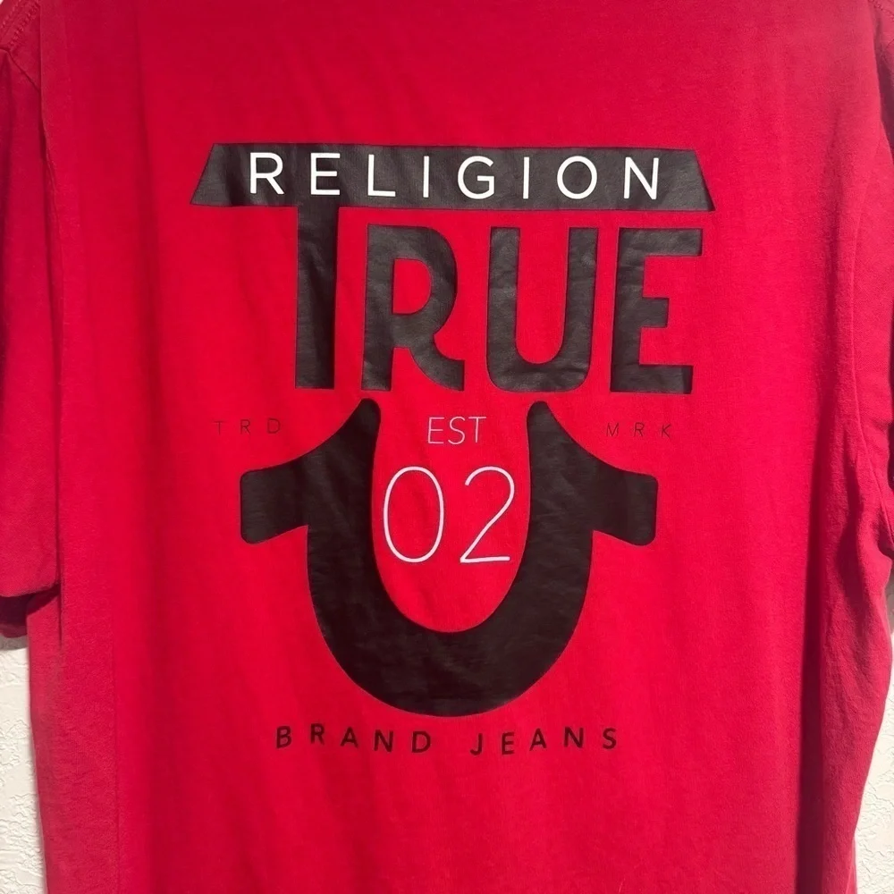 Red Men’s True Religion T Shirt